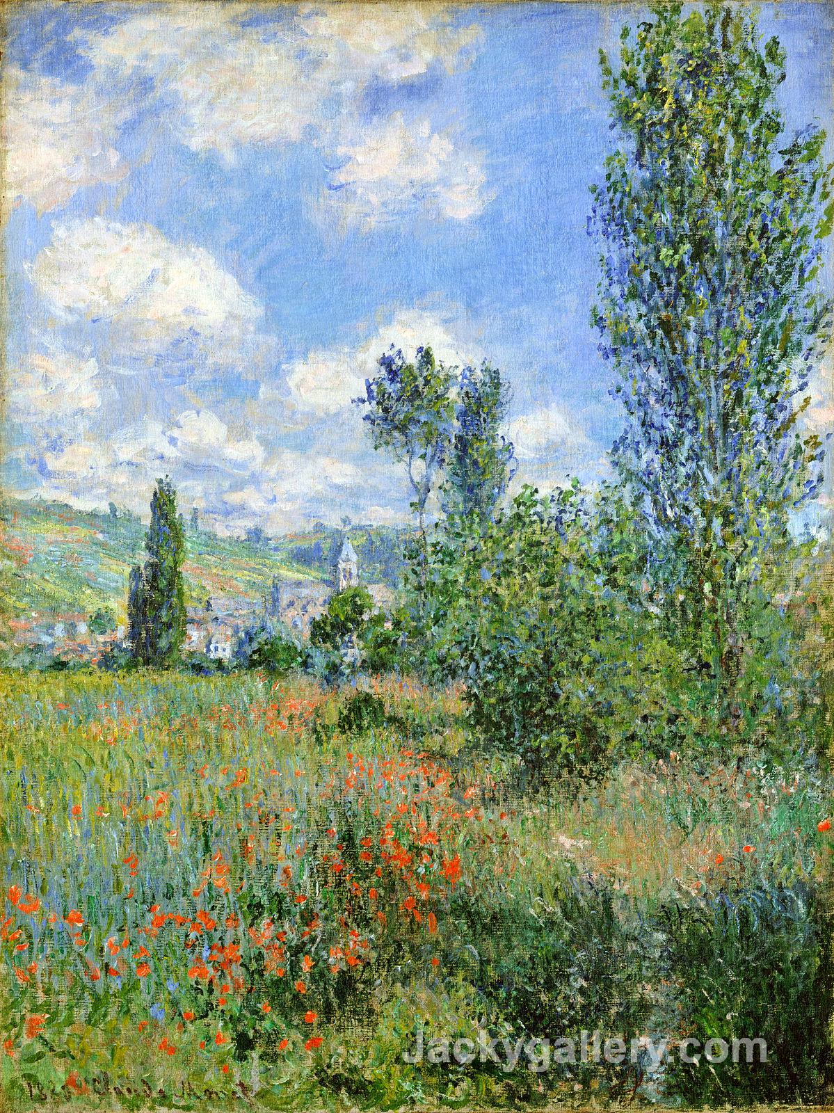 Lane in the Poppy Fields, Ile Saint-Martin by Claude Monet paintings reproduction